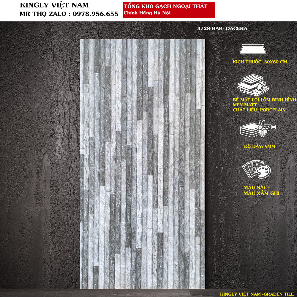 Gạch ốp tường ngoại thất 300x600 3728